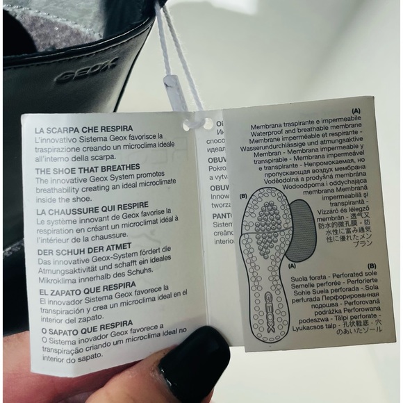 💚 GEOX: LEATHER Combat-style boots with treaded lug sole, side zip closure. - Picture 4 of 11